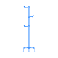 Furniture Coat Rack Hat Stand Maegan Industrial Coat Rack Outline Svg Vector, Free Vectors File